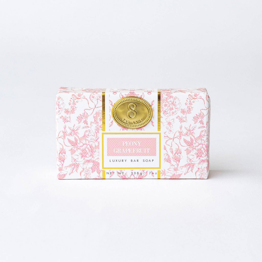 Peony Grapefruit Wrapped Bar Soap