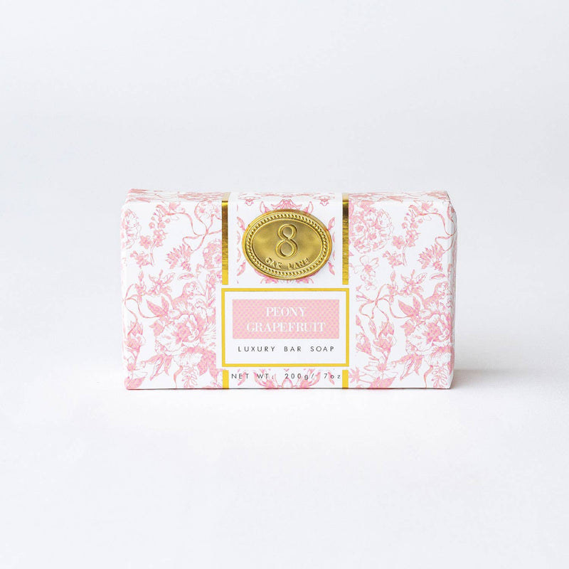 Peony Grapefruit Wrapped Bar Soap