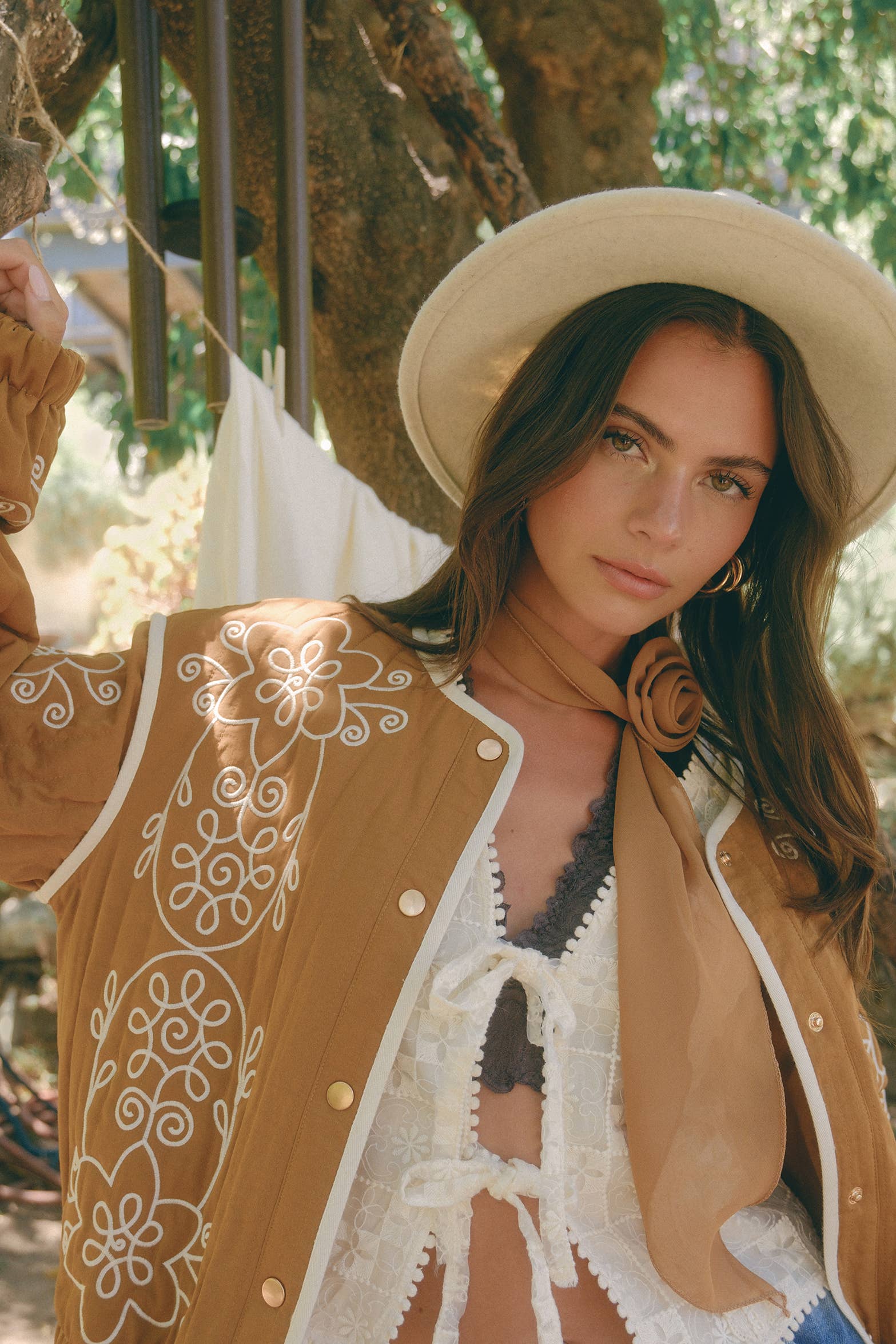 Embroidered Quilted Western Jacket