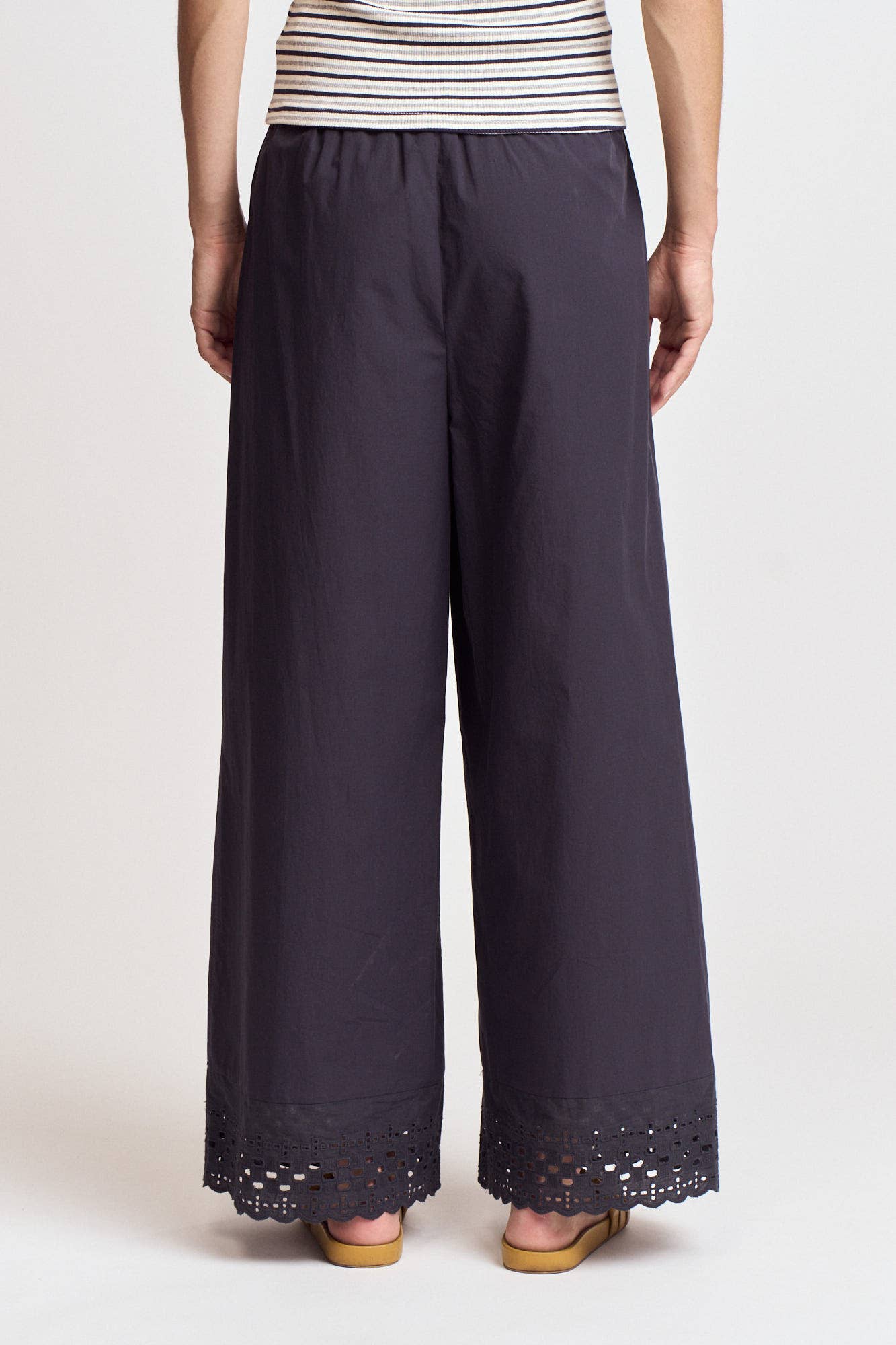 Eyelet Hem Snuggle Pants