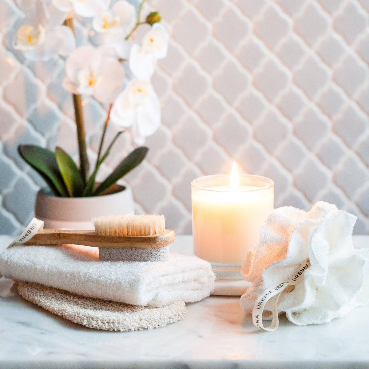 Spa Privé Bouclé Bath Mitt