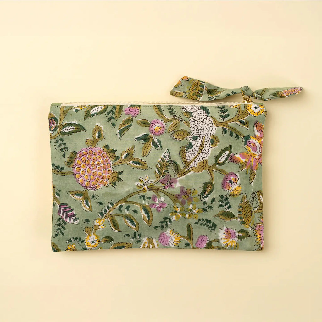 Block Print Pouch