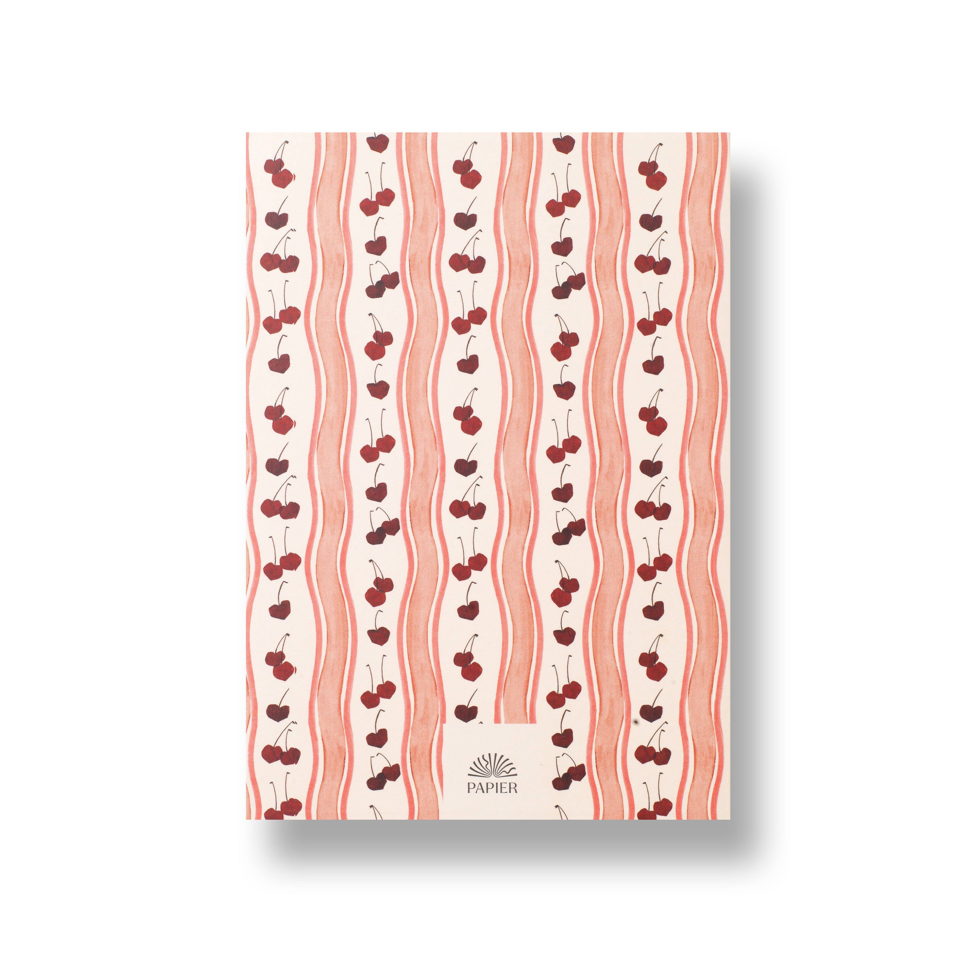Cherry Wave Lined Notebook
