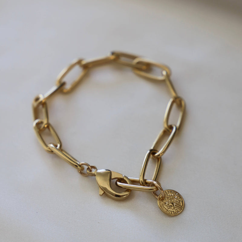 DAVID OVAL CHAIN BRACELET