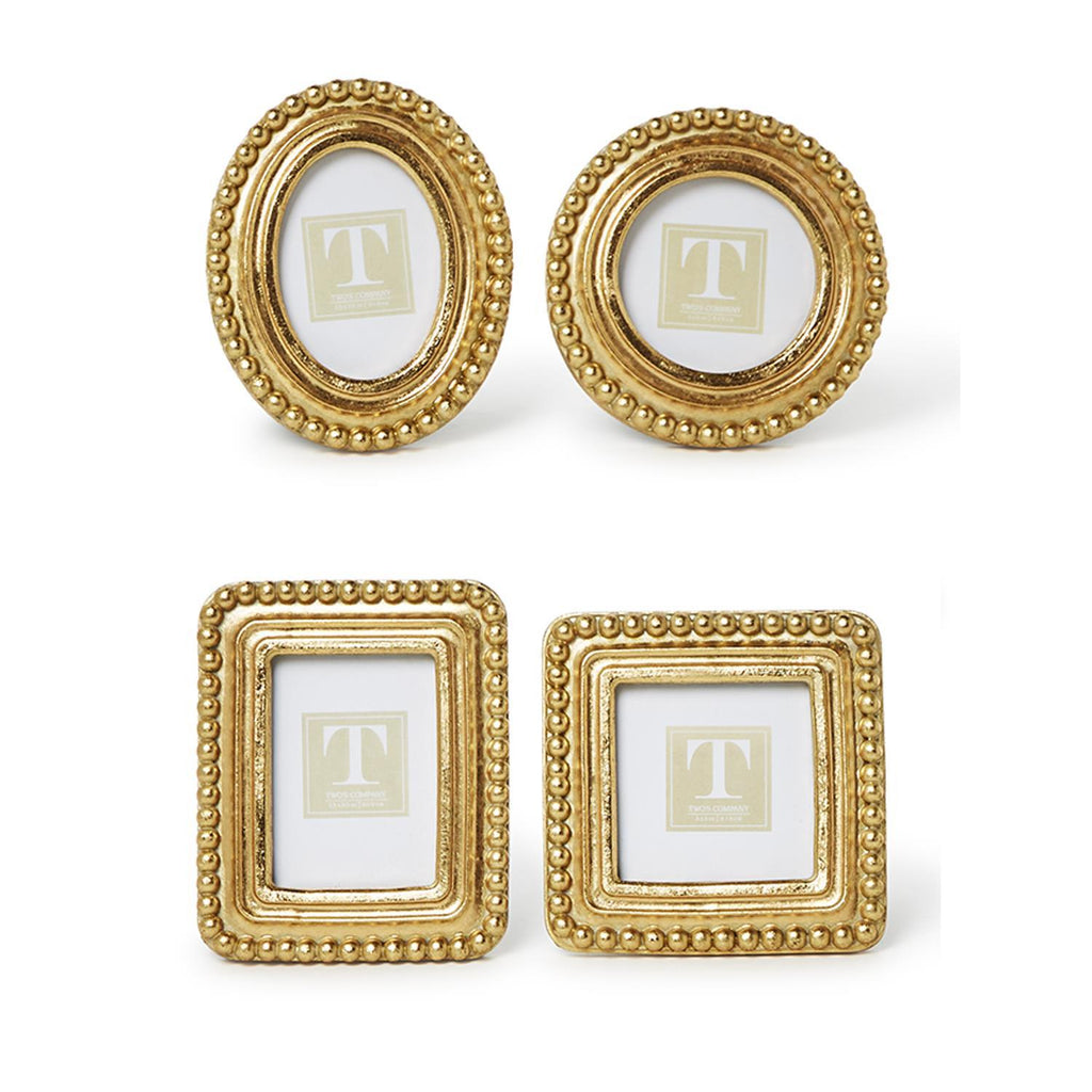 Beaded Texture Gold Photo Frame