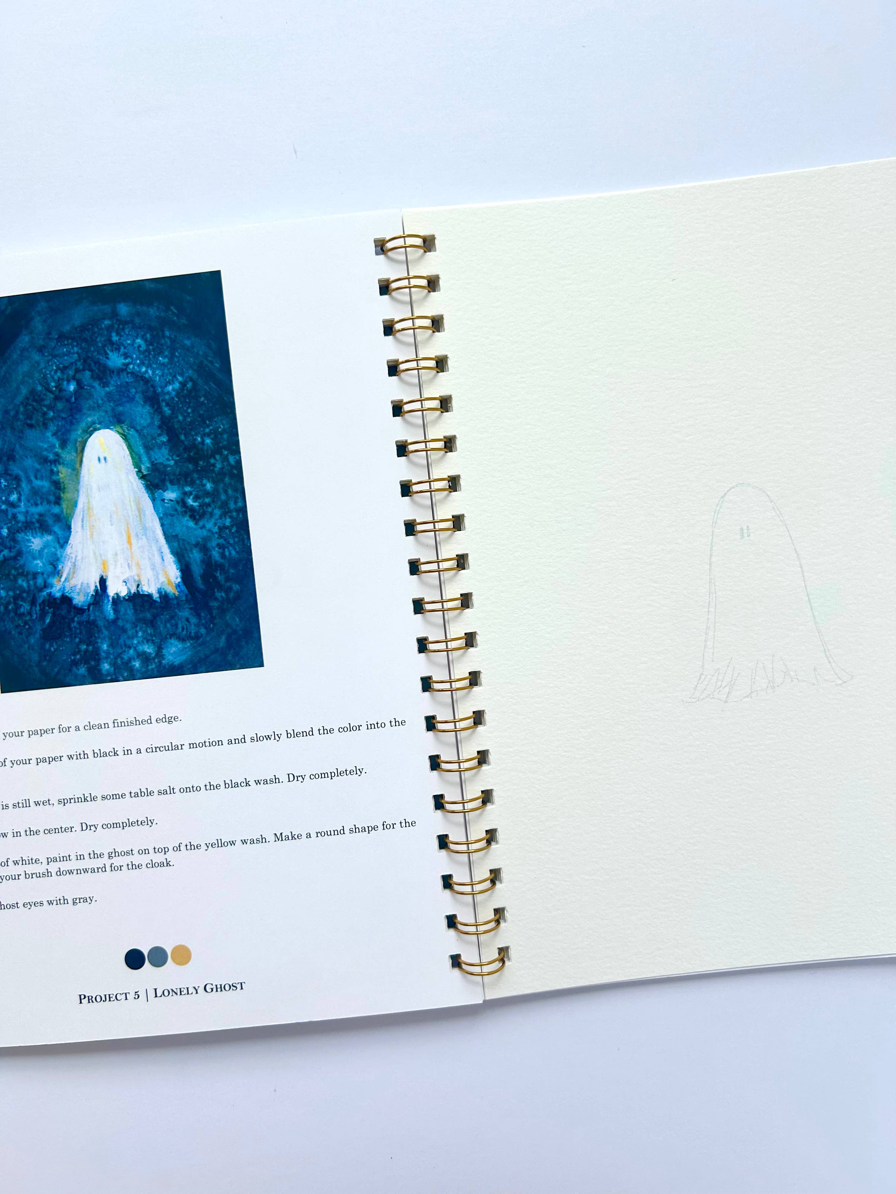 Halloween Watercolor Workbook