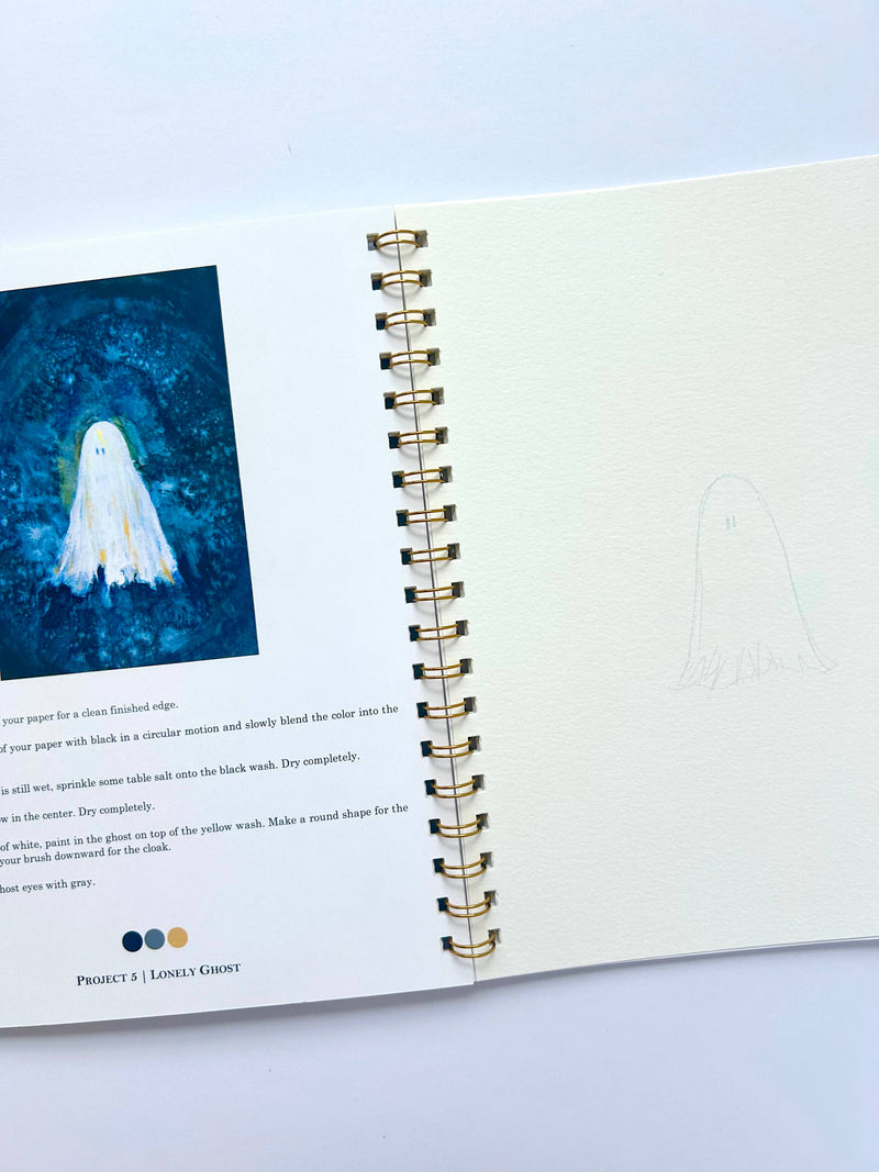 Halloween Watercolor Workbook