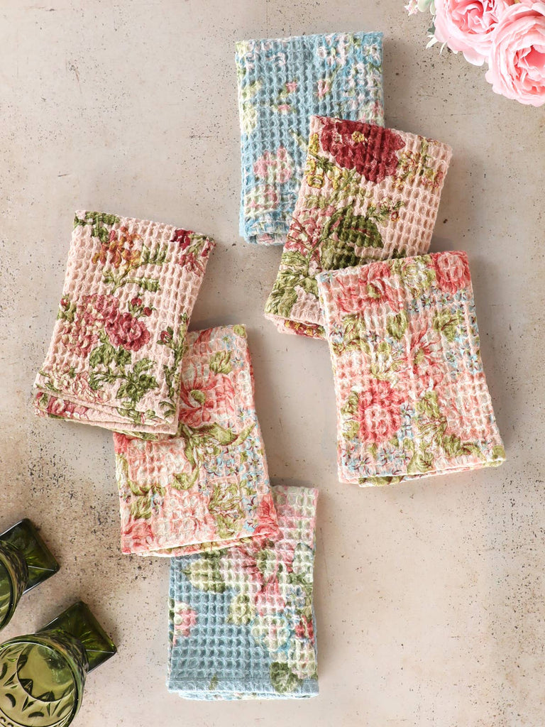 Heirloom Rose Patchwork Pastel Tiny Towel
