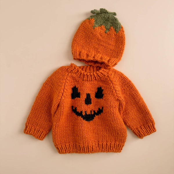 Orange Jack-o-lantern Sweater