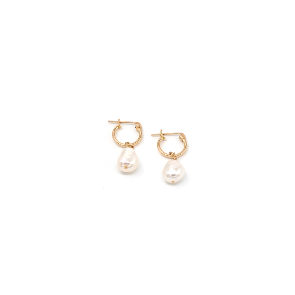 Gold Filled Alina Pearl Hoops