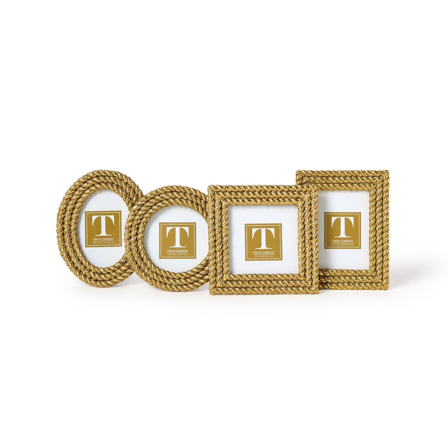 Gold Rope Mini Photo Frame