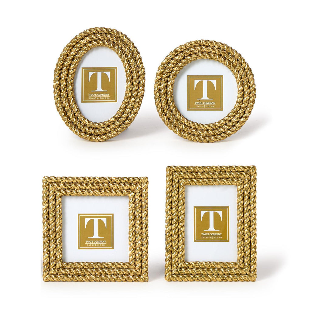 Gold Rope Mini Photo Frame