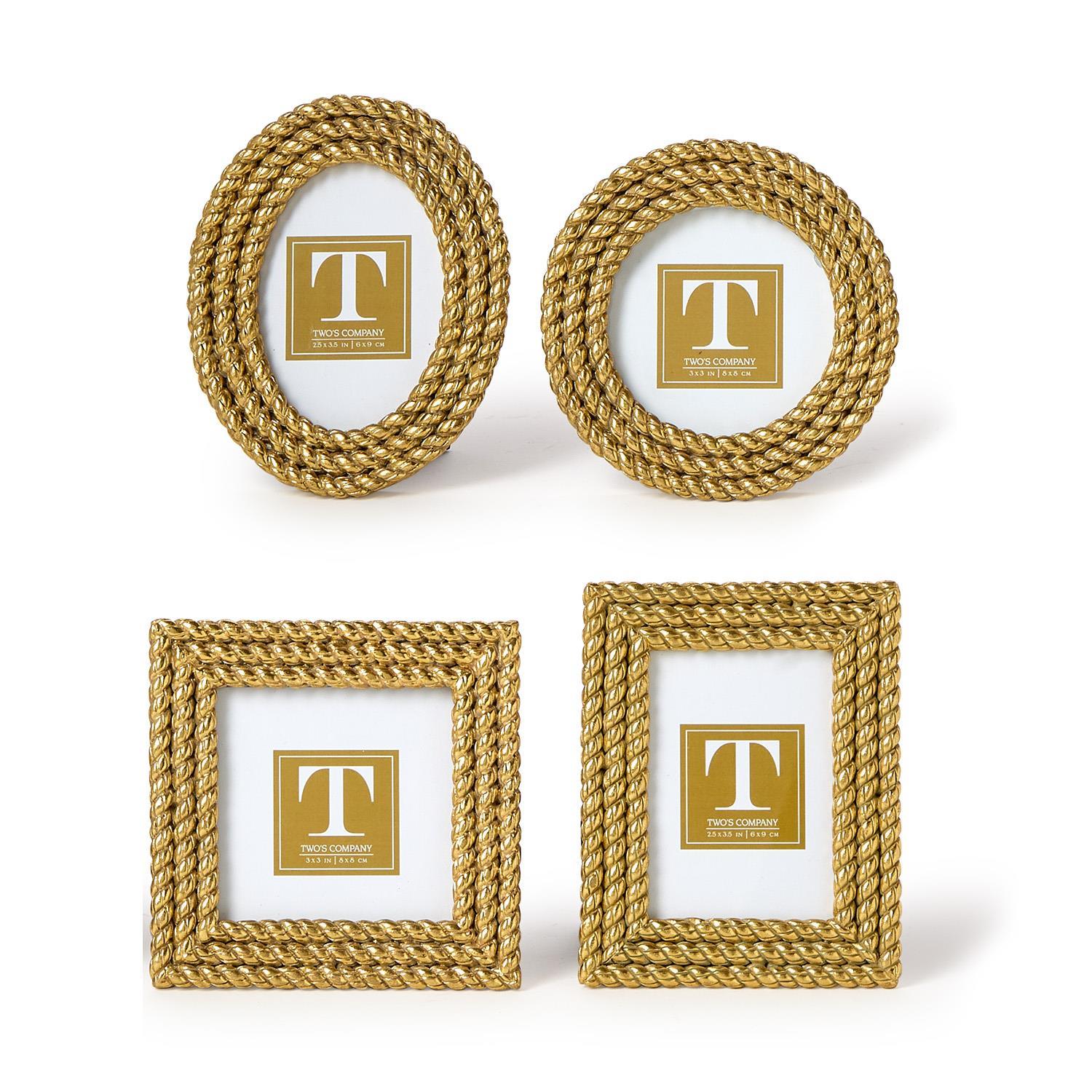 Gold Rope Mini Photo Frame