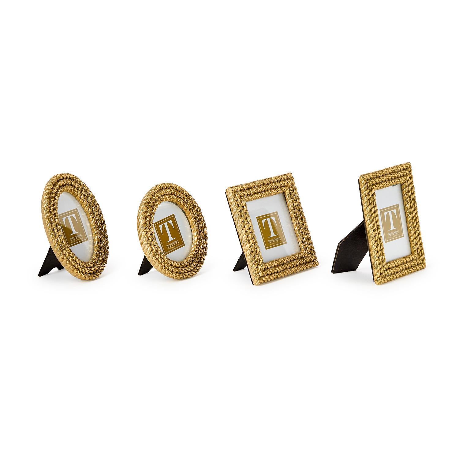 Gold Rope Mini Photo Frame