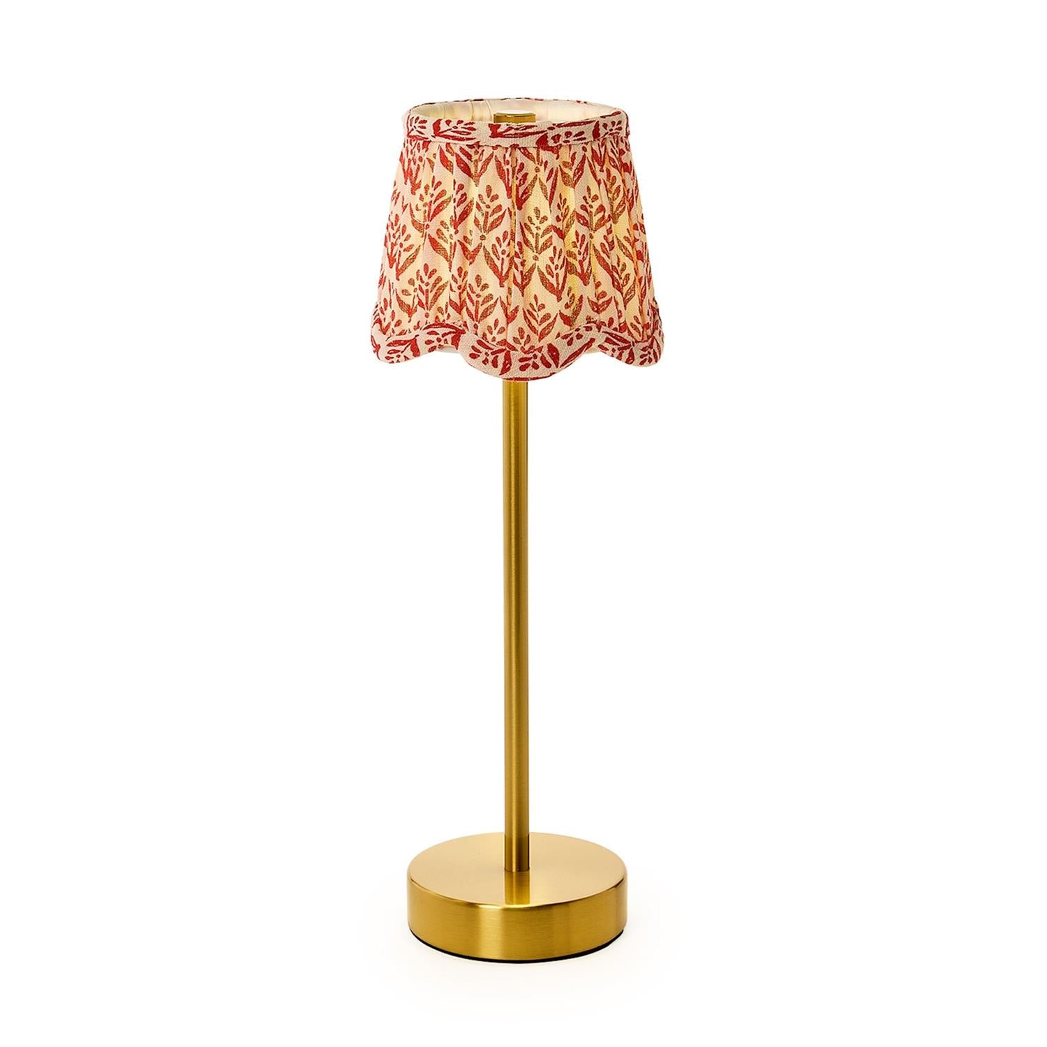 Scalloped Floral Fabric Lampshade