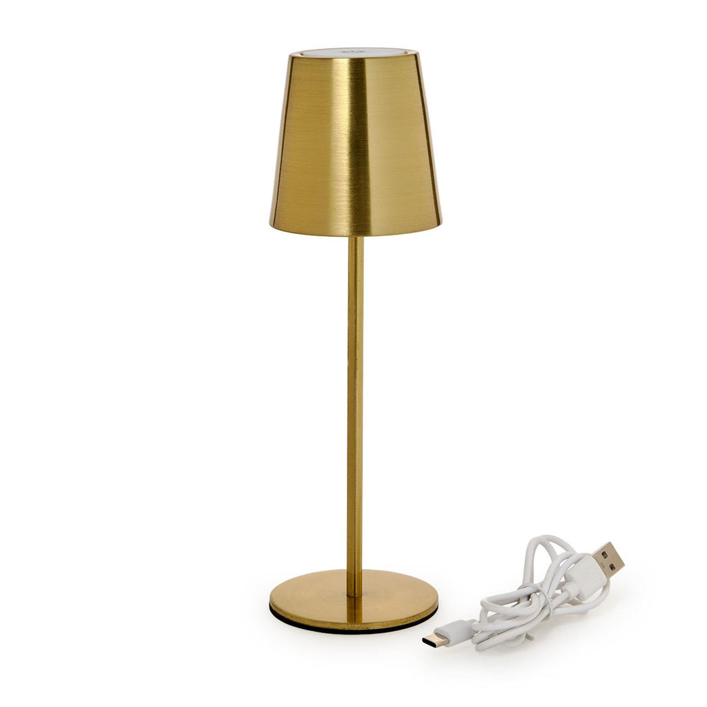 LED Gold Metallic Mini Table Lamp