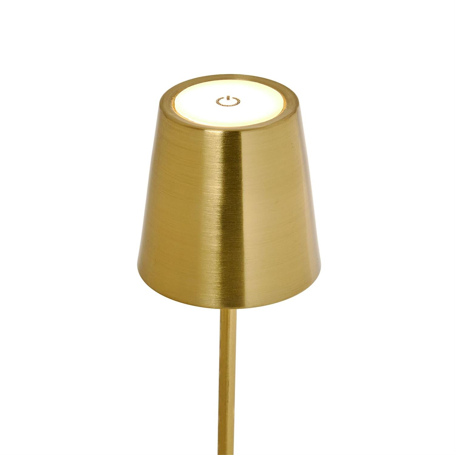 LED Gold Metallic Mini Table Lamp