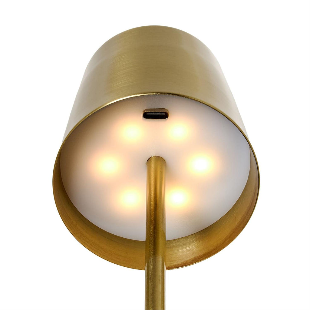 LED Gold Metallic Mini Table Lamp
