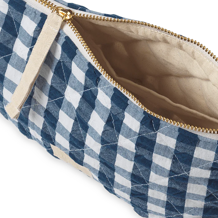 Nola Gingham Makeup Bag