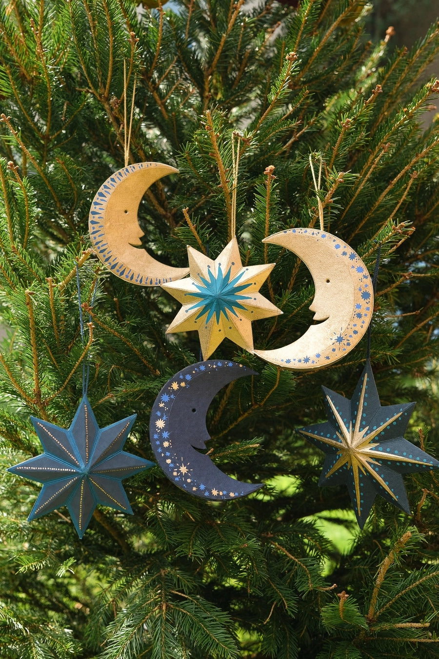 Midnight Star Paper Ornament