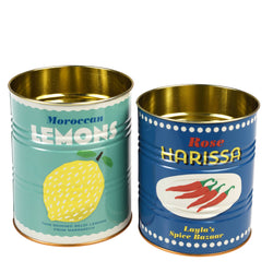 Storage tins- Lemons and harissa