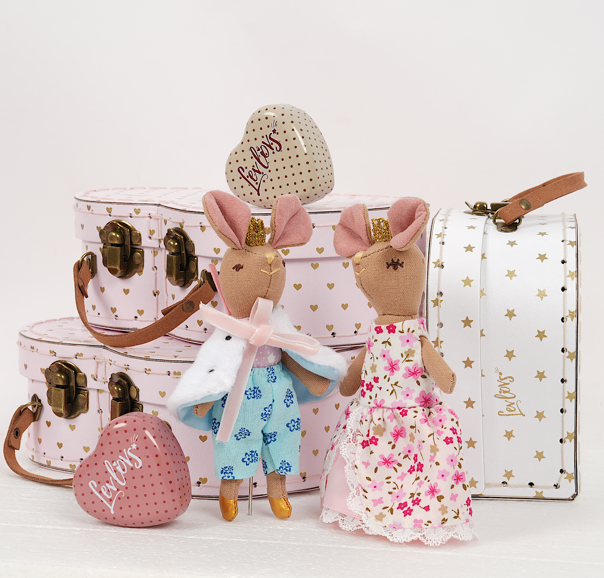 Levlovs Prince and Princess Mice in a Case 