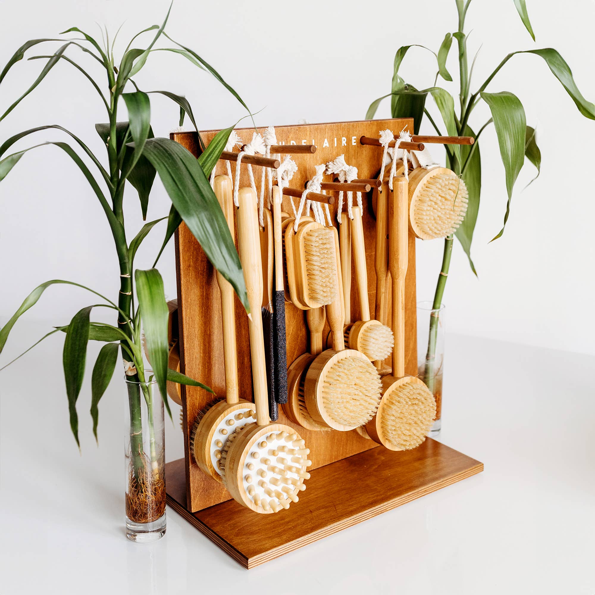 Bamboo Long-Handle Bath Brush
