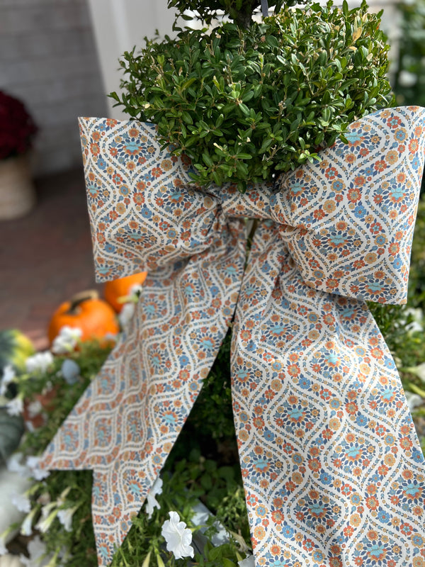 Autumn Floral Bow