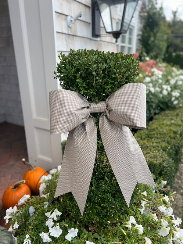 Brown Check Bow