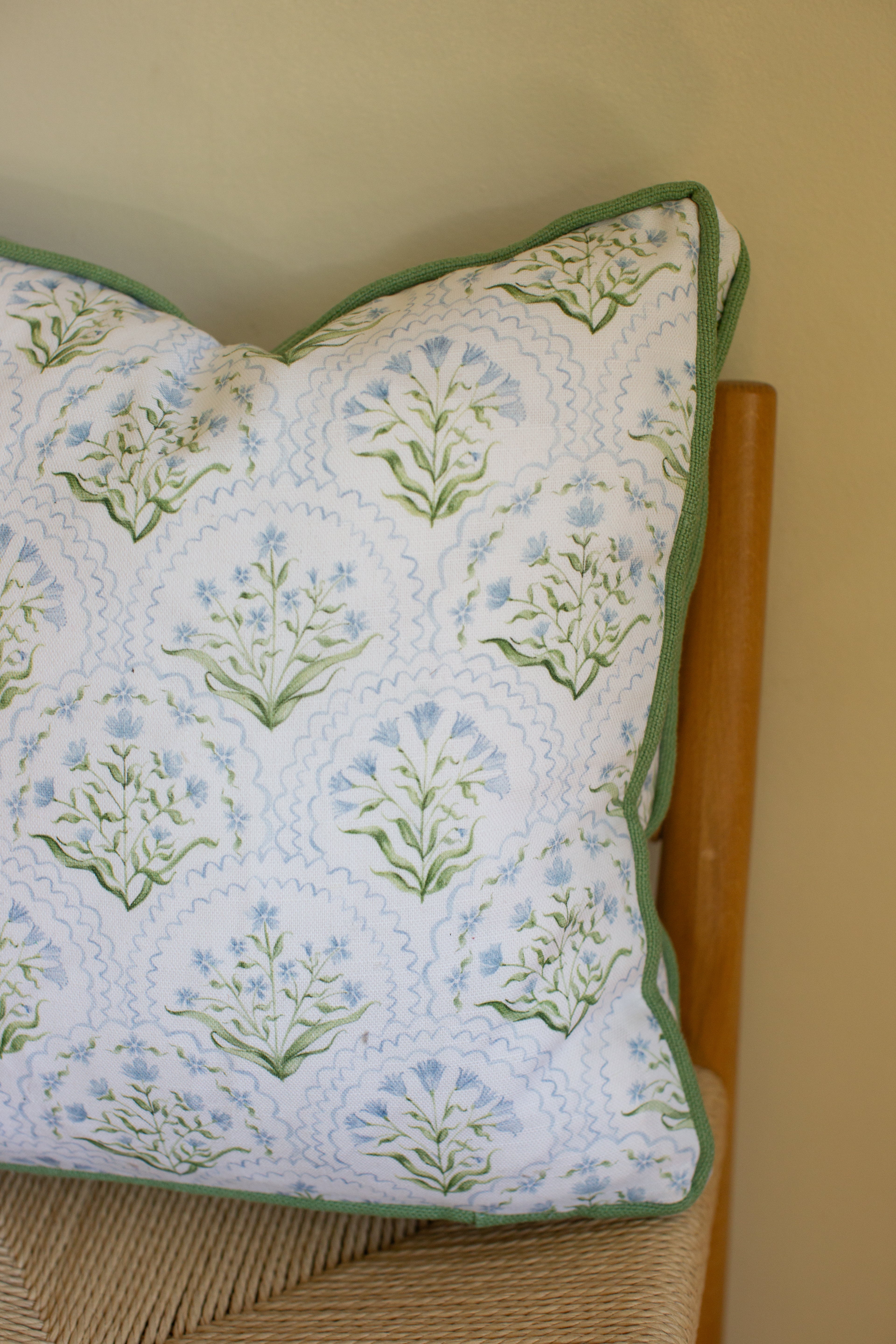 Cornflower Fabric Pillow