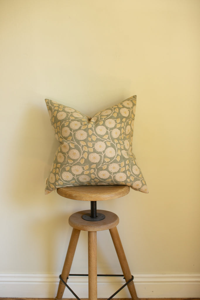 Marigold Block Print Pillow