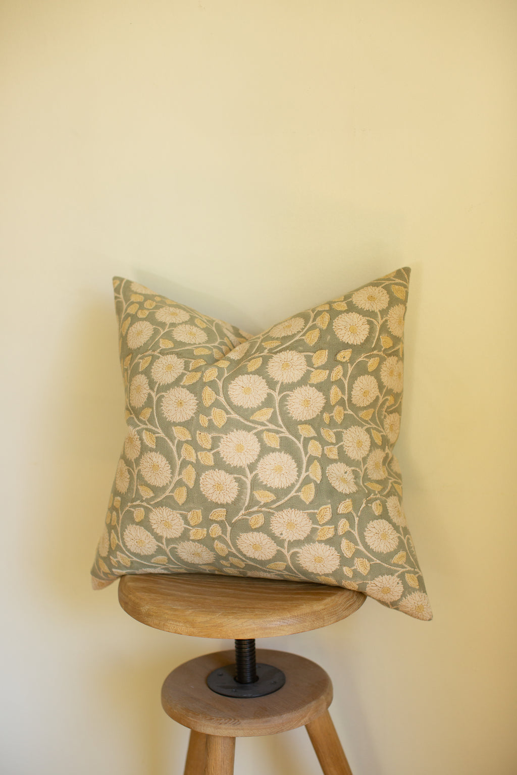 Marigold Block Print Pillow