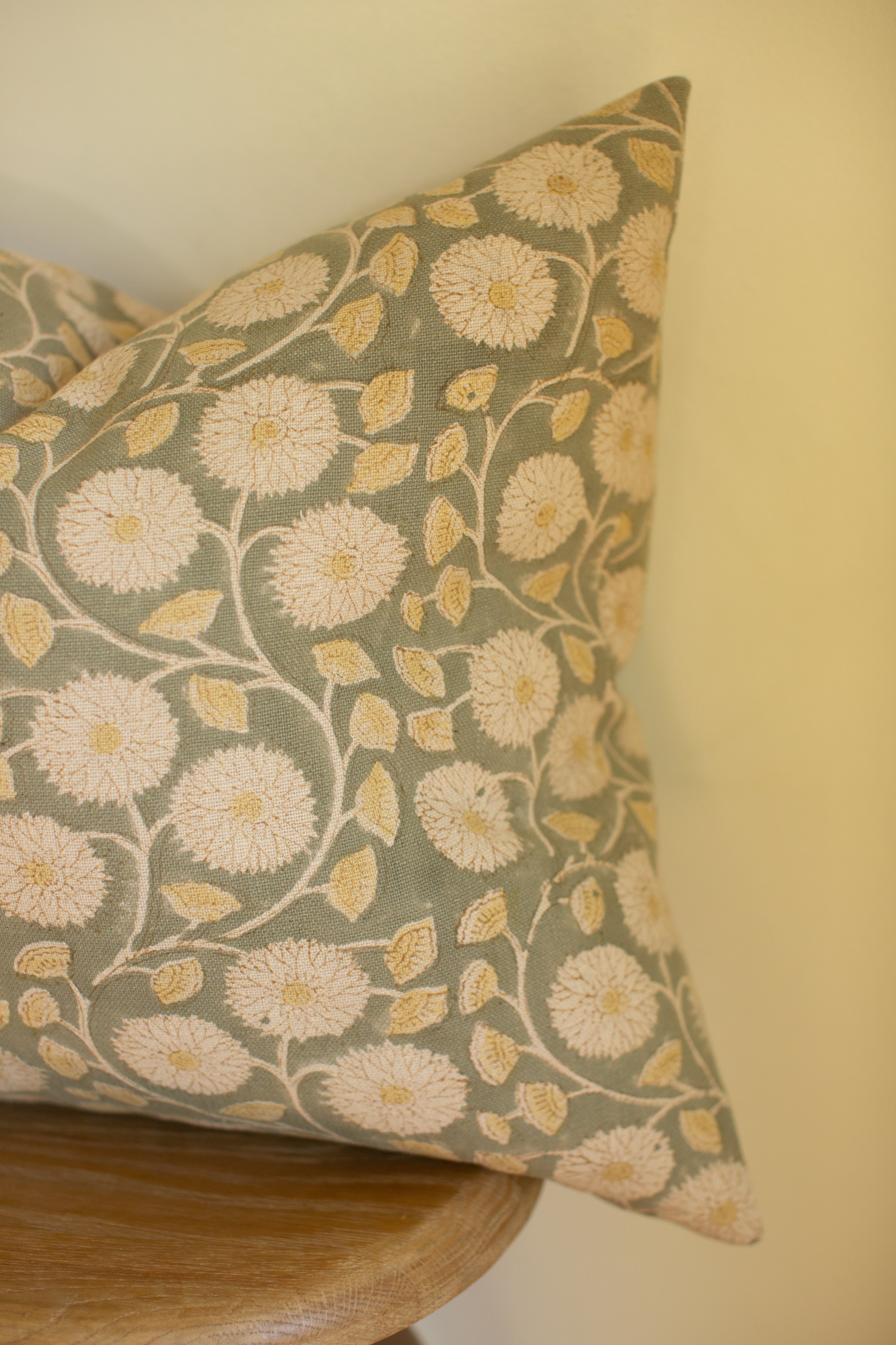 Marigold Block Print Pillow