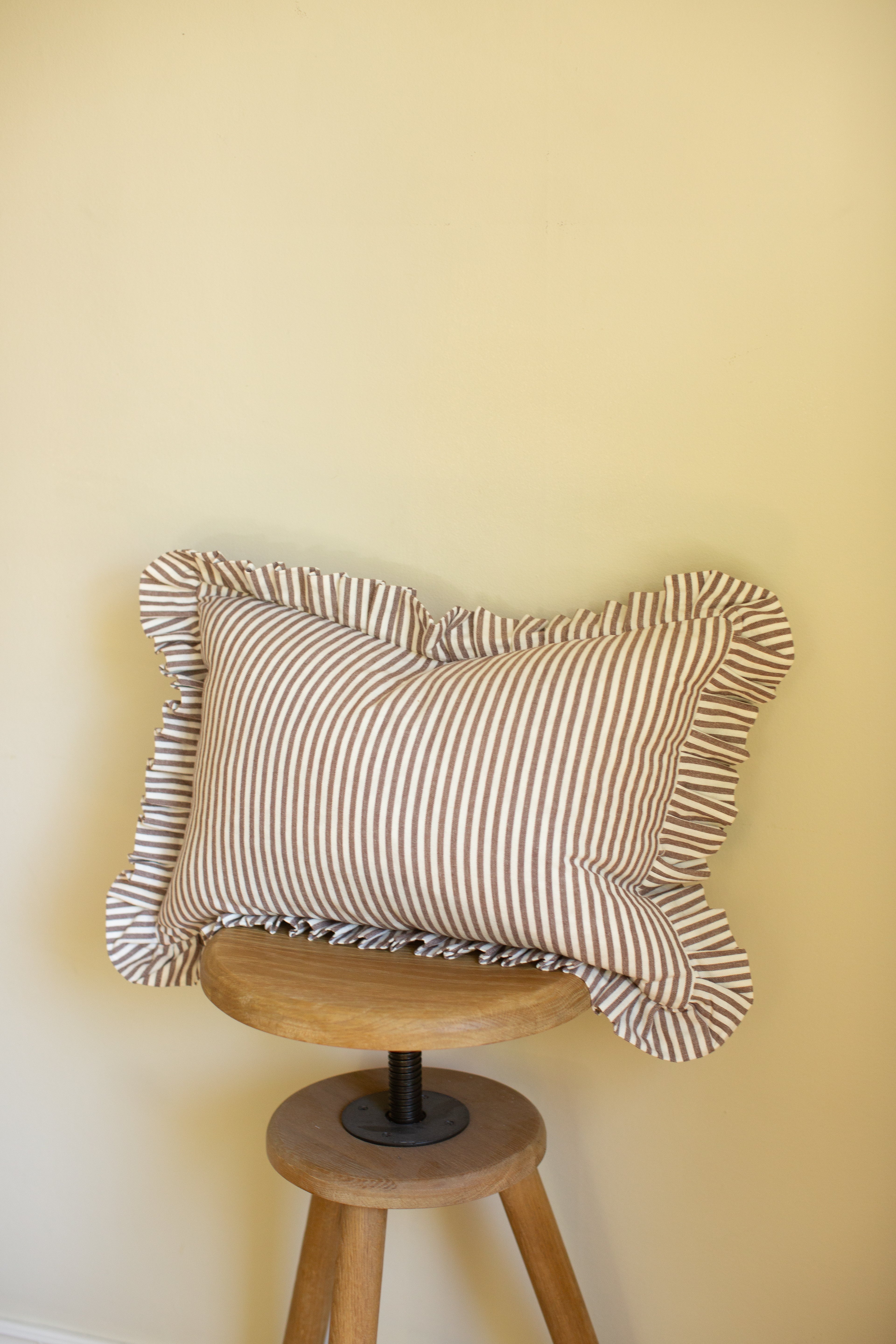 Ruffle Lumbar Pillow