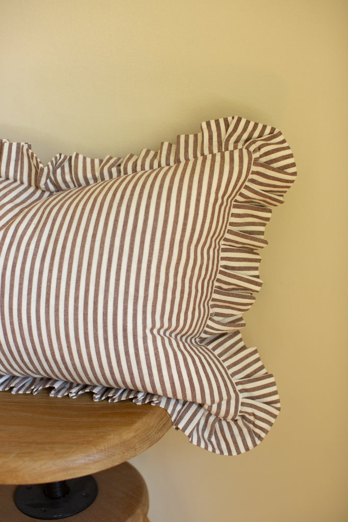 Ruffle Lumbar Pillow