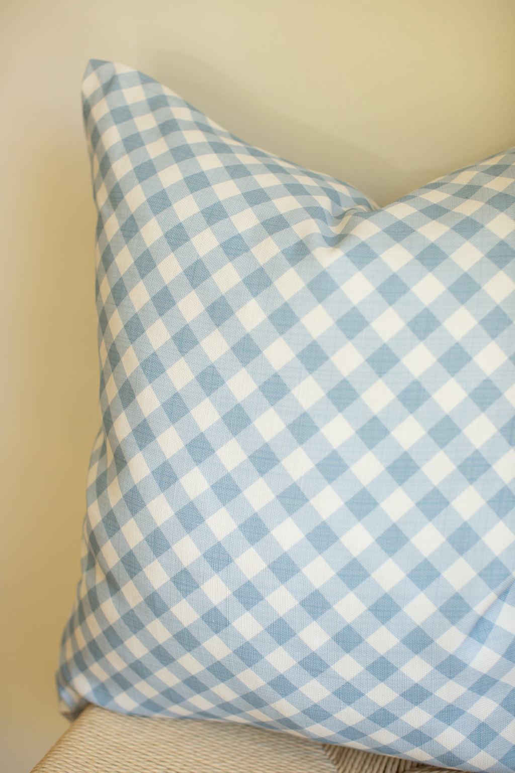 Blue Check + Sky Gingham Pillow