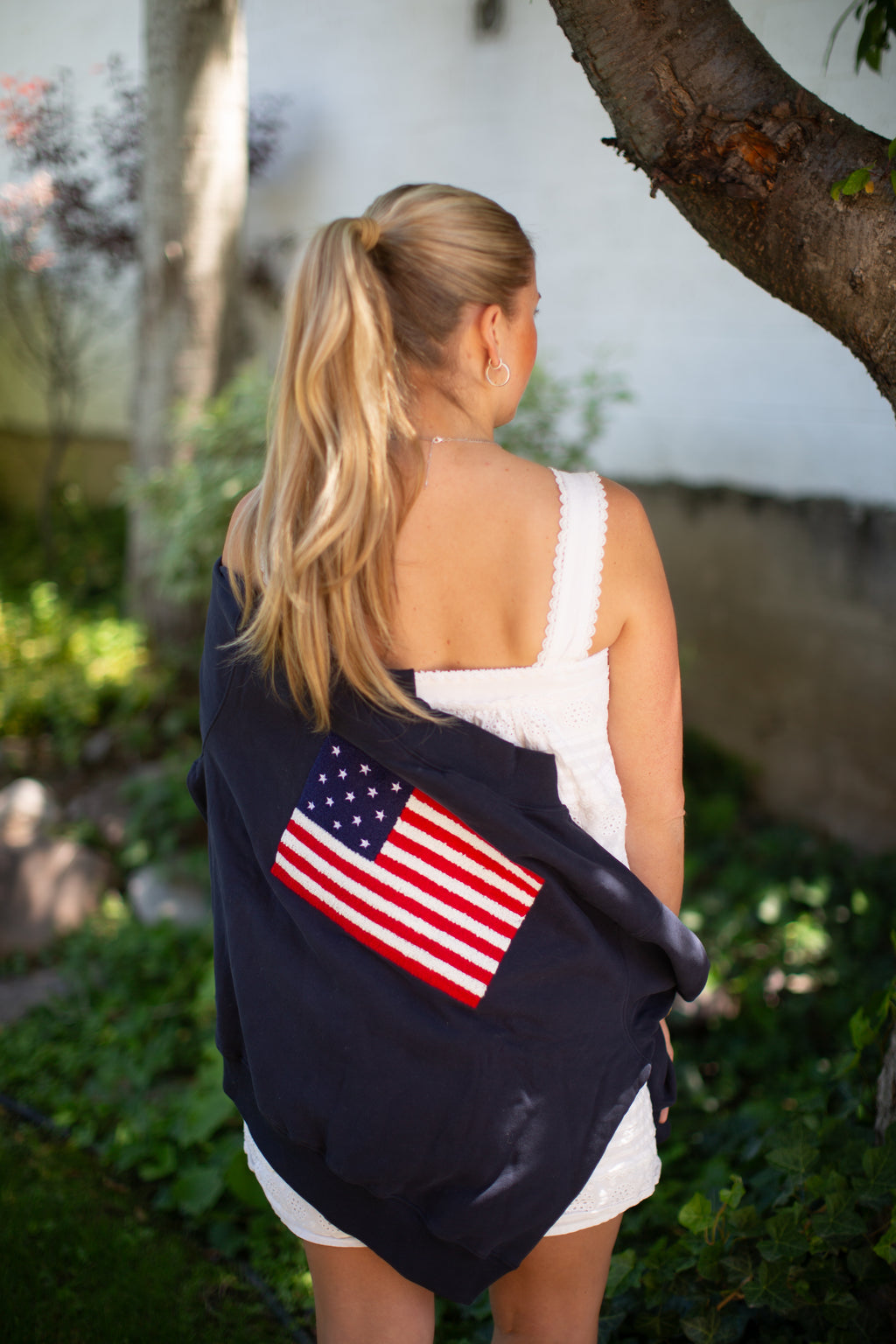 Flag Mock Sweatshirt