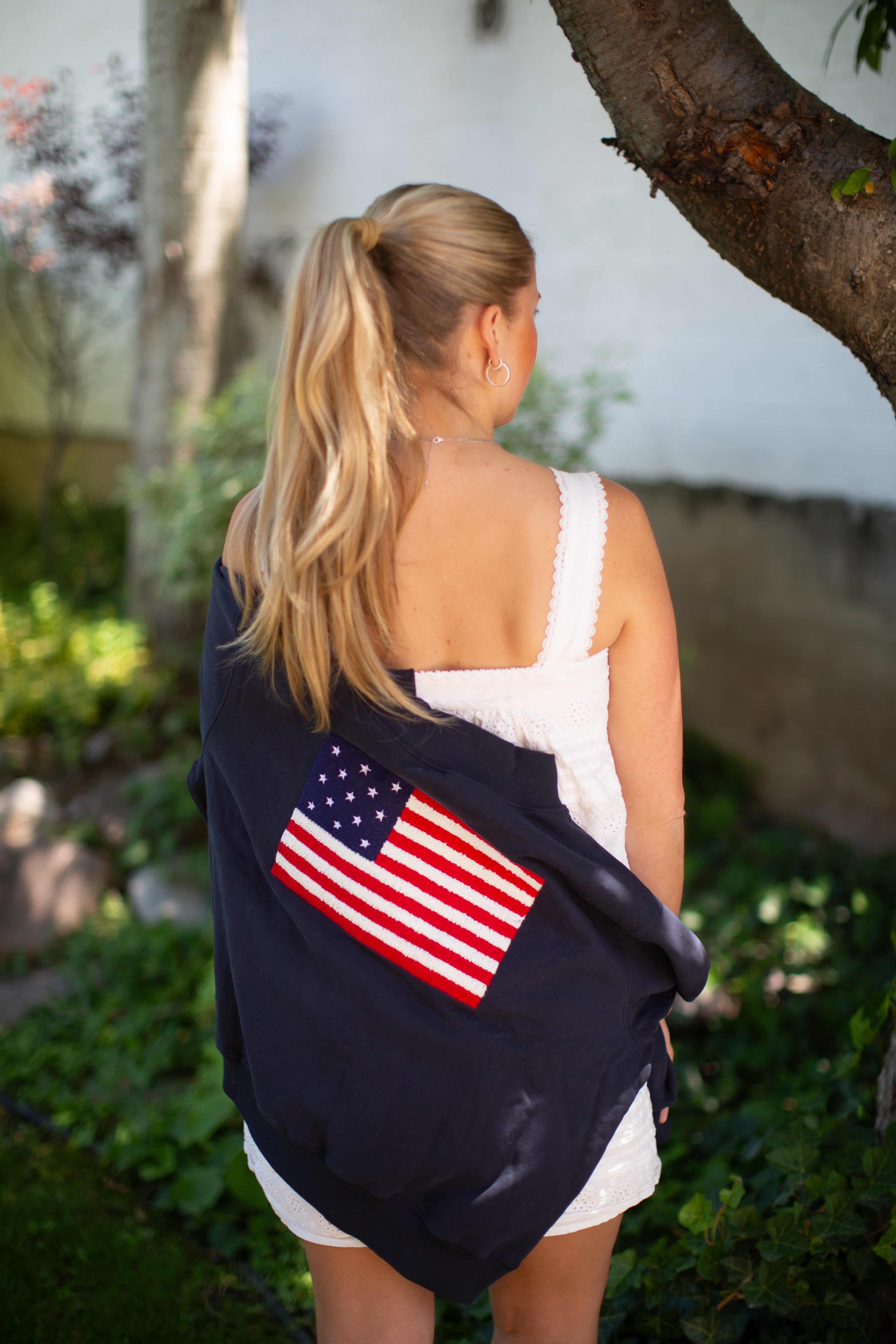 Flag Mock Sweatshirt