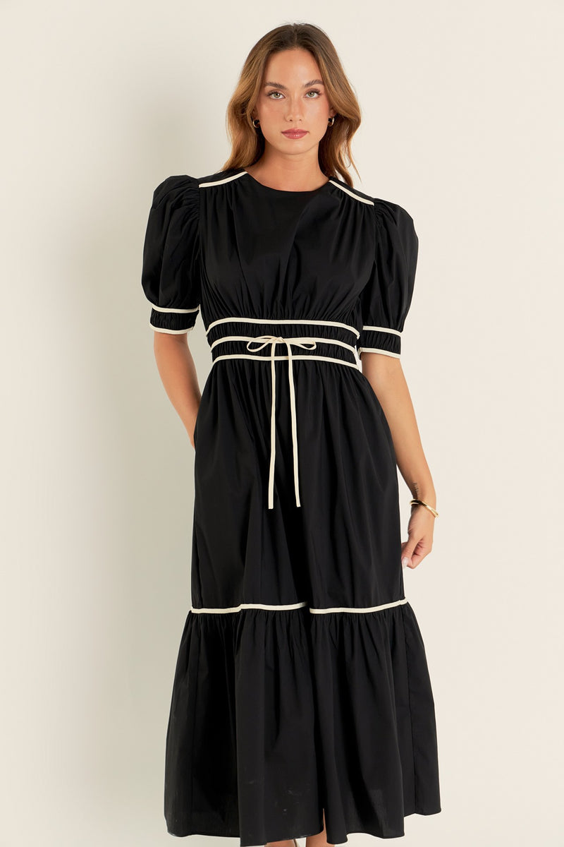 BOW MIDI DRESS