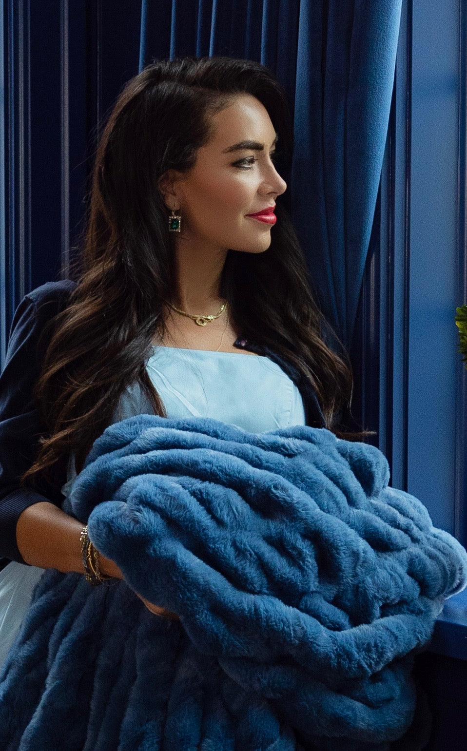 Solid Lola Blankets by The Fox Group