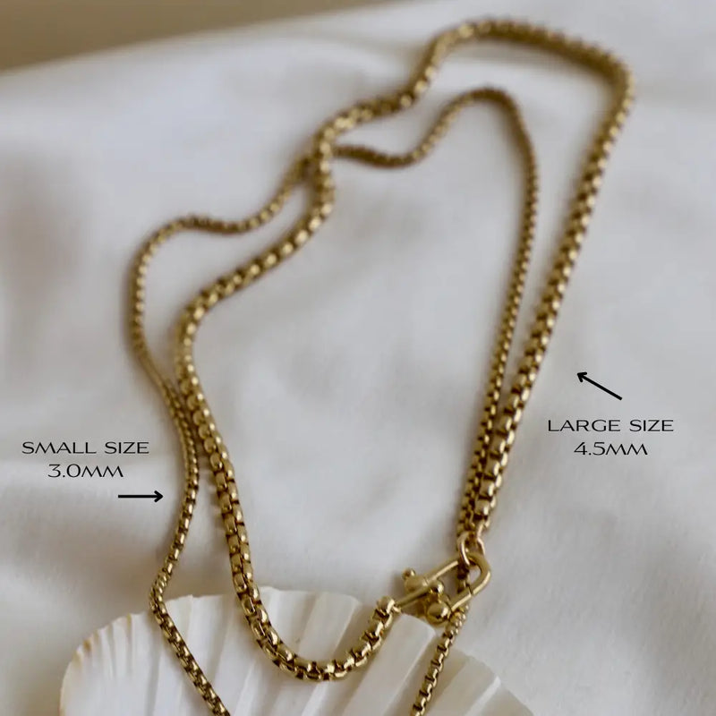 Nova Round Box Chain Necklace