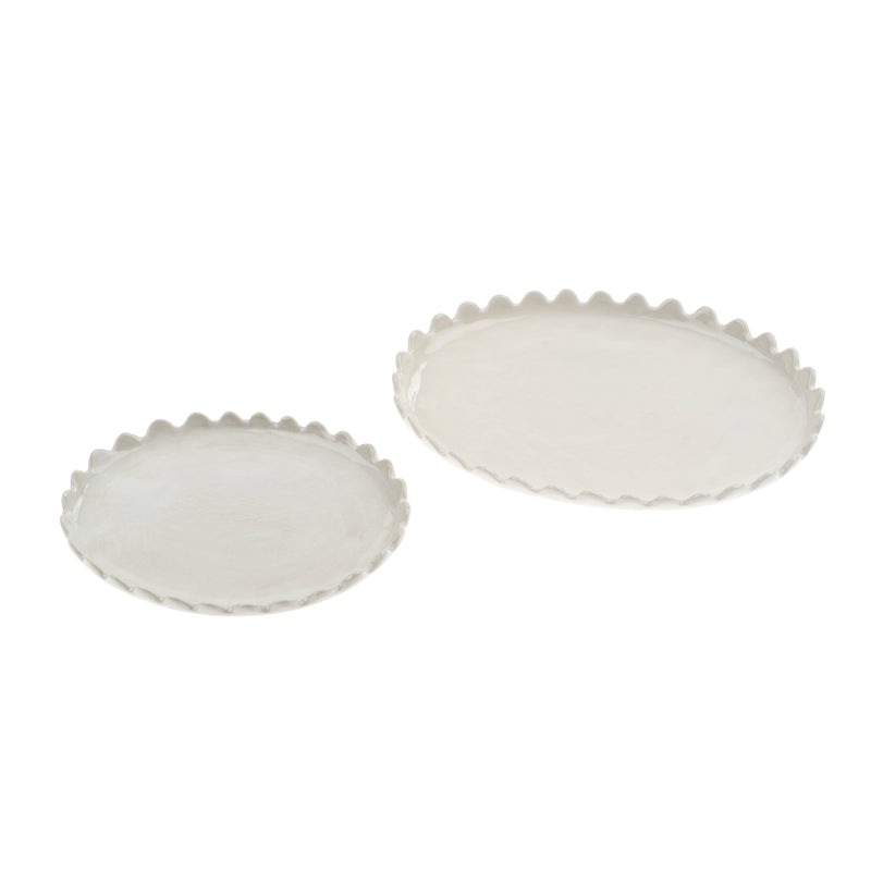 Scalloped Oval Plate