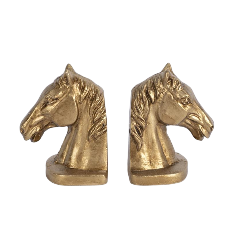 Horse Head Decorative Bookend Set