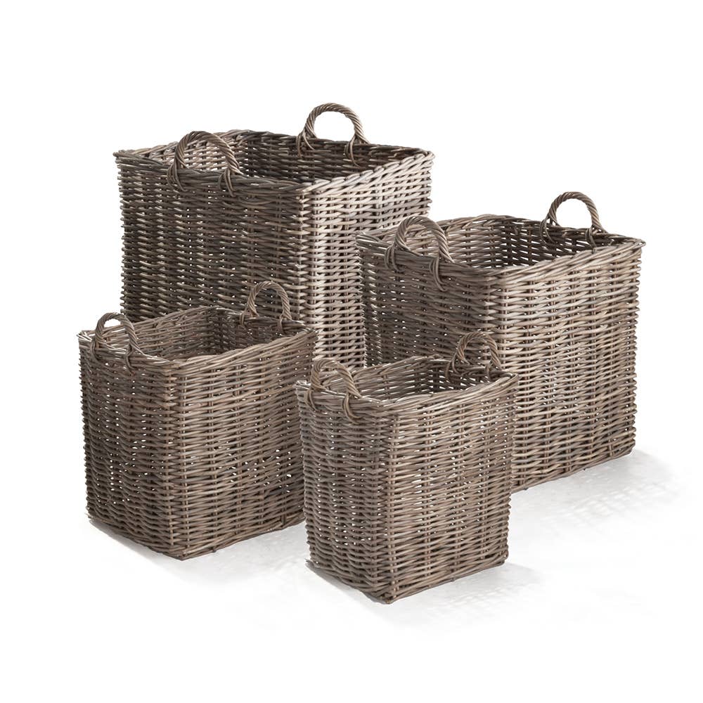 Normandy Rattan Square Apple Baskets