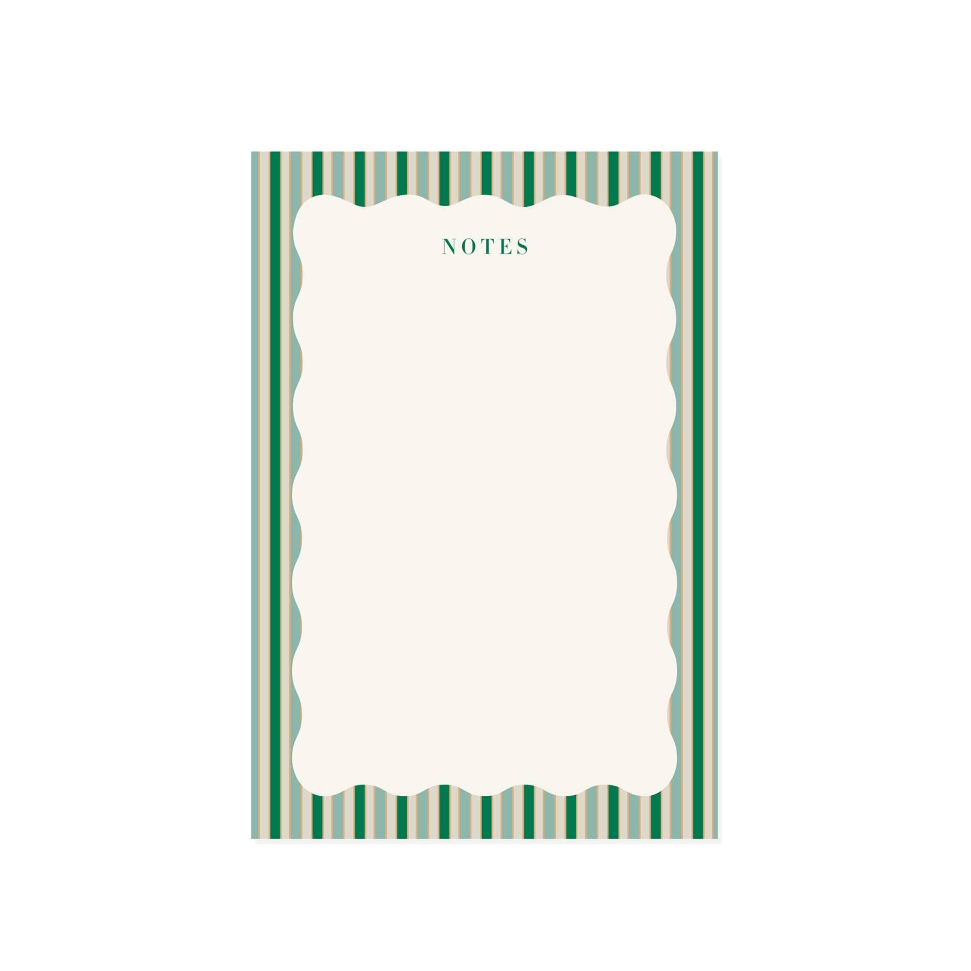 Stripes and Scallops Note Pad