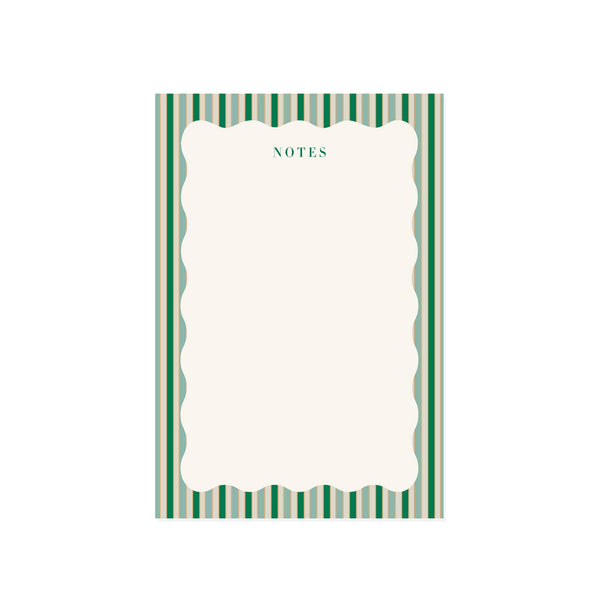 Stripes and Scallops Note Pad