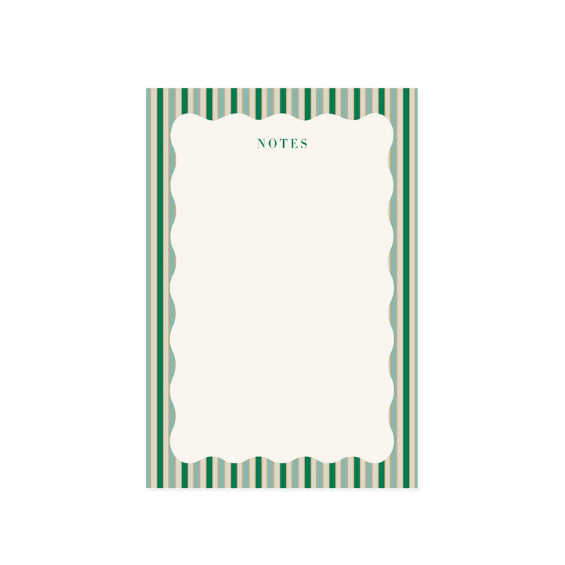 Stripes and Scallops Note Pad