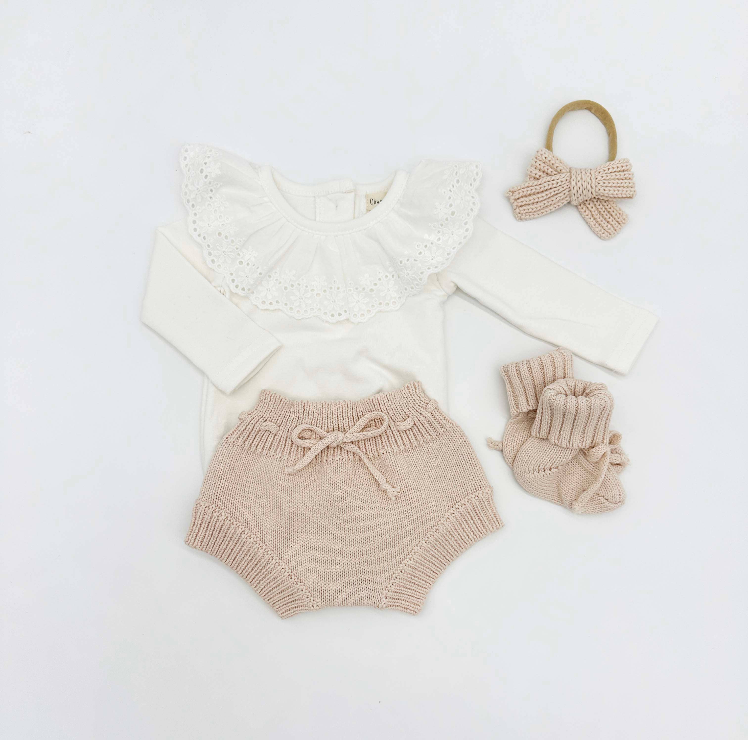 White Ruffle Collar Long Sleeve Bodysuit