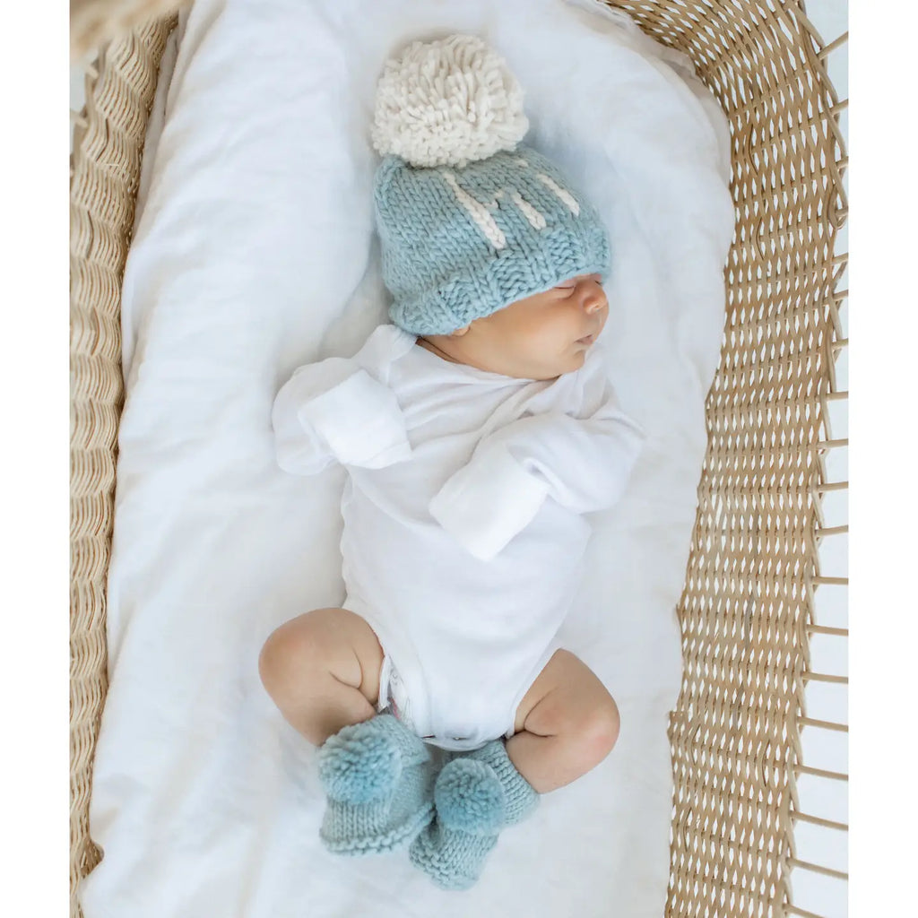 Garter Stitch Baby Booties