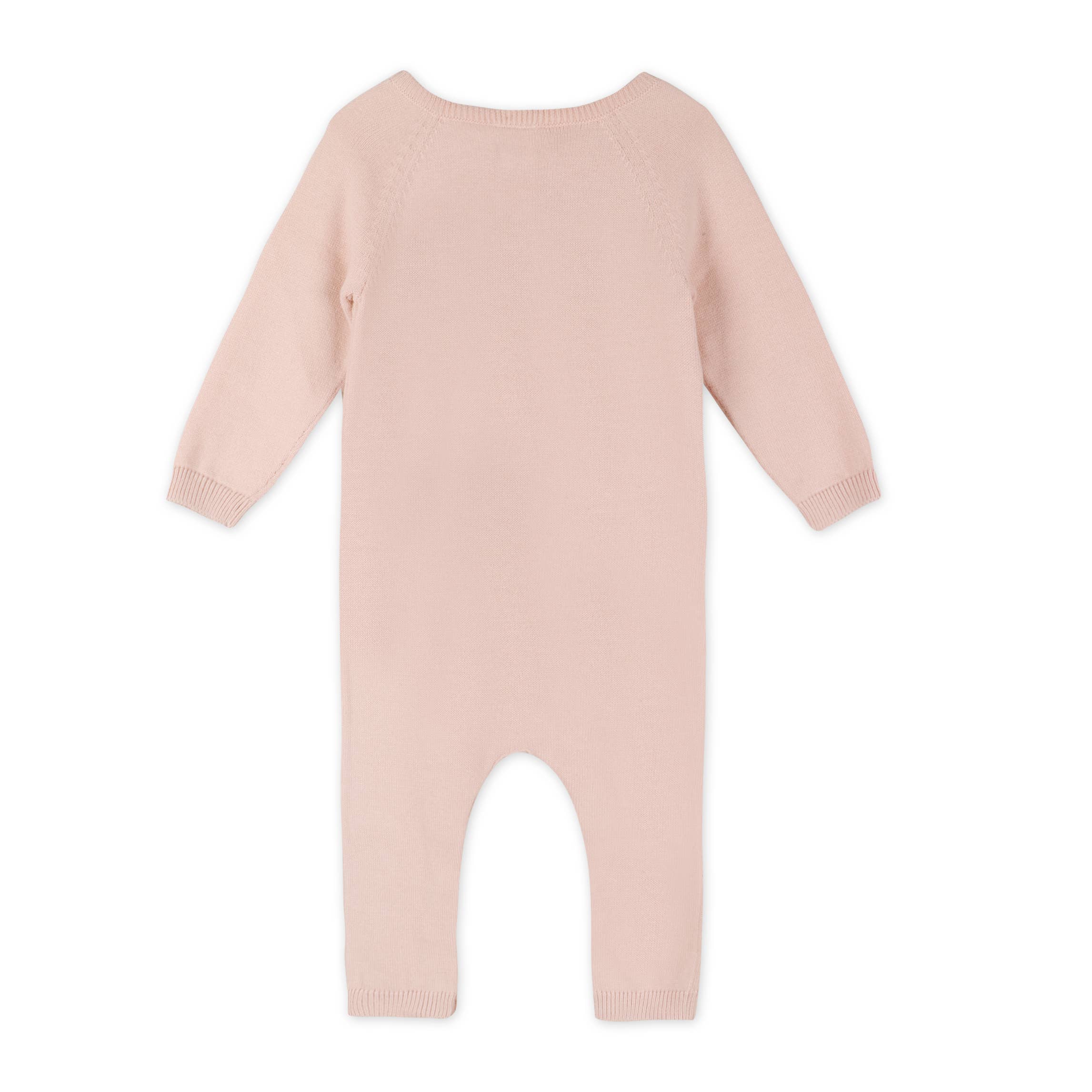 Diamond Pointelle Knit Baby Jumpsuit